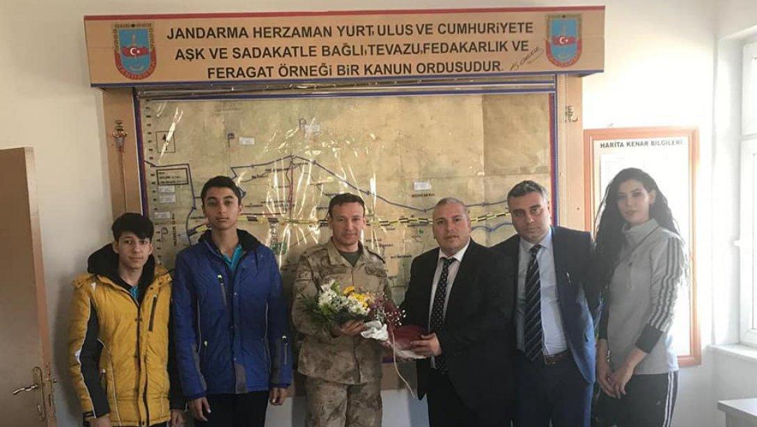 Araban İlçe Jandarma Komutanı Teğmen Fatih Doğruyolu  Ziyaret