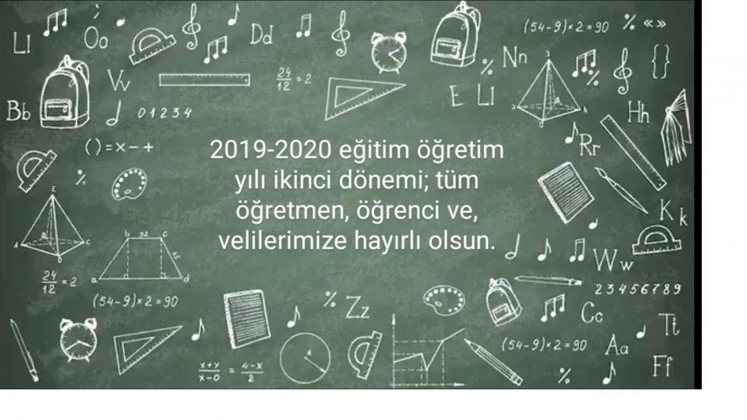 İlçe Milli Eğitim Müdürü Ömer KARAYILAN'ın 2019-2020 Eğitim Öğretim Yılı 2. Dönemin Açılış Mesajı